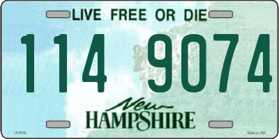 NH license plate 1149074
