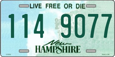 NH license plate 1149077