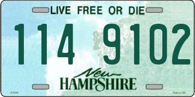 NH license plate 1149102