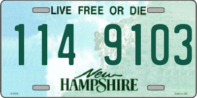 NH license plate 1149103