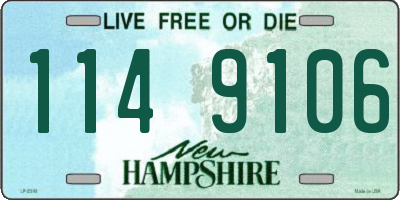 NH license plate 1149106