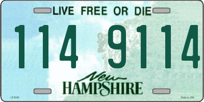 NH license plate 1149114
