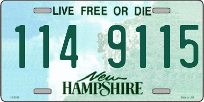 NH license plate 1149115