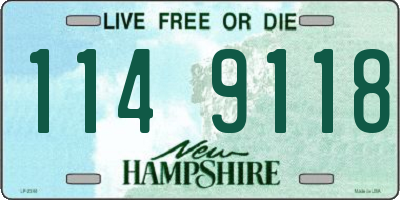 NH license plate 1149118
