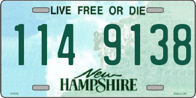 NH license plate 1149138