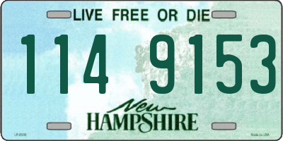 NH license plate 1149153