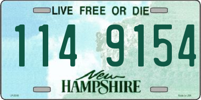 NH license plate 1149154