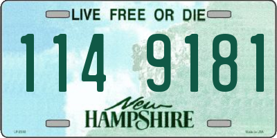 NH license plate 1149181