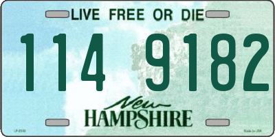 NH license plate 1149182