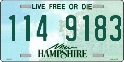 NH license plate 1149183
