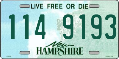 NH license plate 1149193