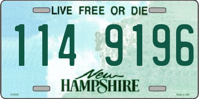 NH license plate 1149196