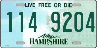 NH license plate 1149204