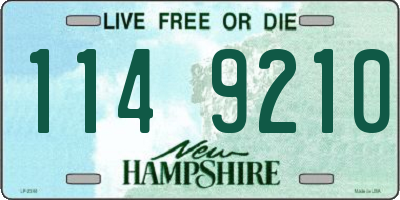 NH license plate 1149210