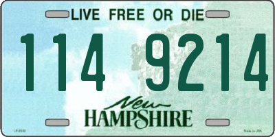 NH license plate 1149214