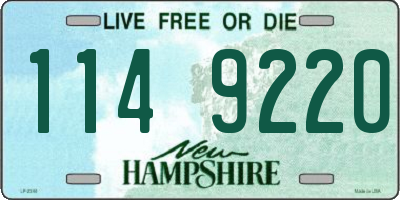 NH license plate 1149220