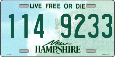 NH license plate 1149233