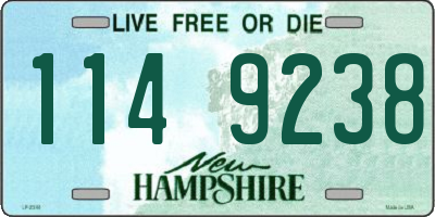 NH license plate 1149238