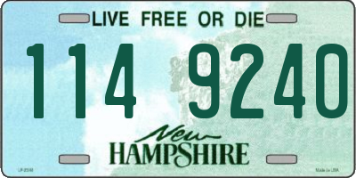 NH license plate 1149240