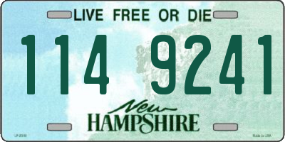 NH license plate 1149241