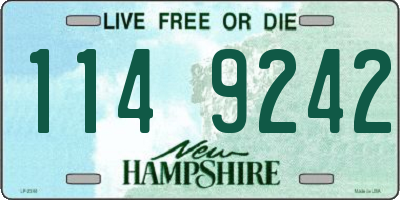 NH license plate 1149242