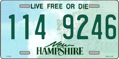NH license plate 1149246