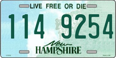 NH license plate 1149254