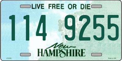 NH license plate 1149255
