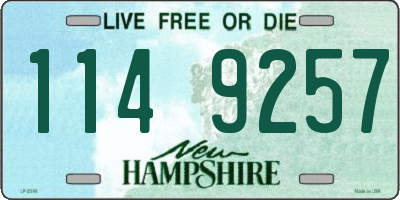 NH license plate 1149257
