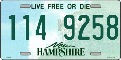 NH license plate 1149258
