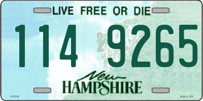 NH license plate 1149265