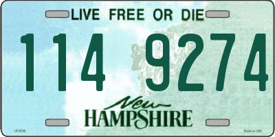 NH license plate 1149274