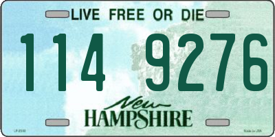 NH license plate 1149276