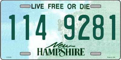 NH license plate 1149281