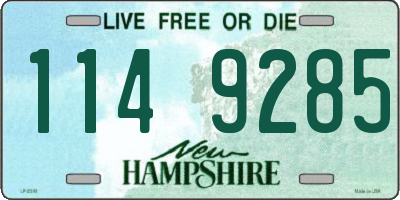 NH license plate 1149285