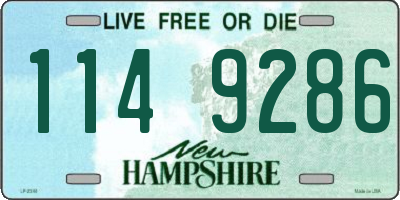 NH license plate 1149286