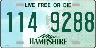 NH license plate 1149288
