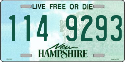 NH license plate 1149293