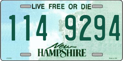 NH license plate 1149294