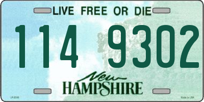 NH license plate 1149302