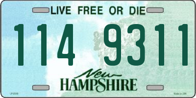 NH license plate 1149311