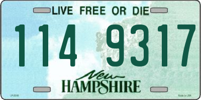 NH license plate 1149317