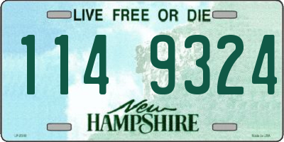 NH license plate 1149324