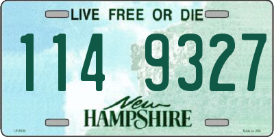 NH license plate 1149327