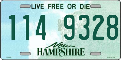NH license plate 1149328