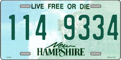 NH license plate 1149334