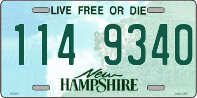 NH license plate 1149340