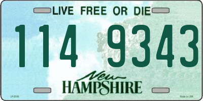 NH license plate 1149343