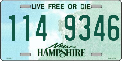 NH license plate 1149346