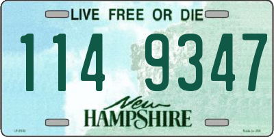 NH license plate 1149347